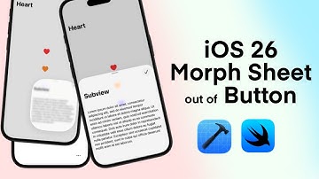 iOS 26 Morph Sheets out of Buttons in SwiftUI | Namespace | PresentationDetents