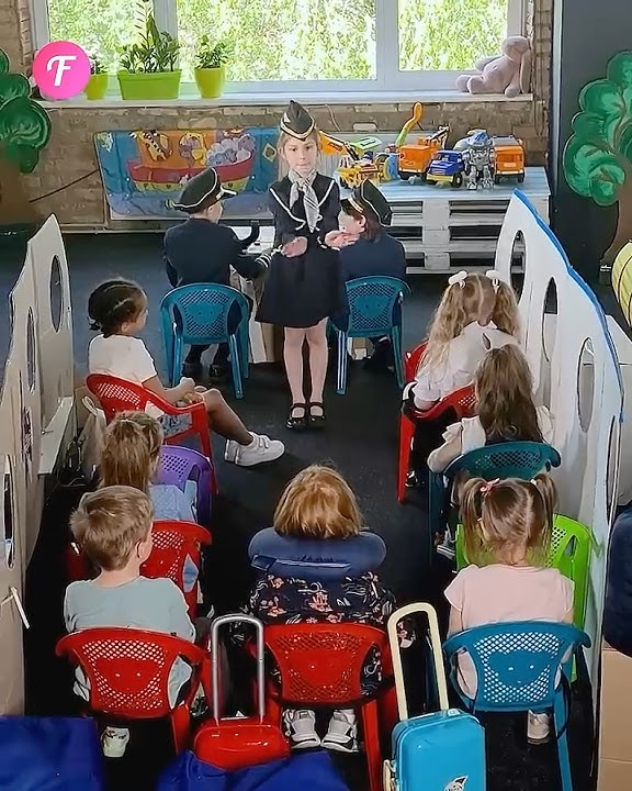 Teacher Transforms Classroom into a Real Airport for Kids #shorts