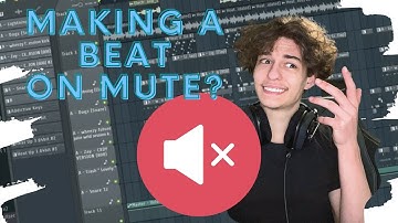 I Made a Beat on MUTE! | FL Studio NO SOUND CHALLENGE