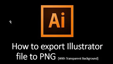 How to export Illustrator file to PNG