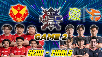 SRG VS. NIP FLASH 🔥🔥🔥[FULLGAME 2] SEMI-FINALS [MSC 2024]