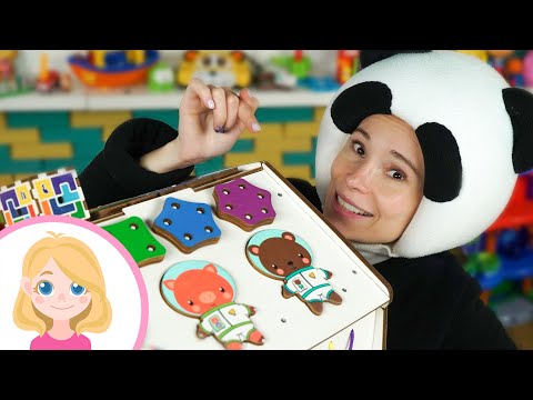 видео: Маленькая Вера и Медведь влог - Играем в Бизиборд для детей малышей