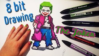 ⁣The Joker Drawing - Pixel Art