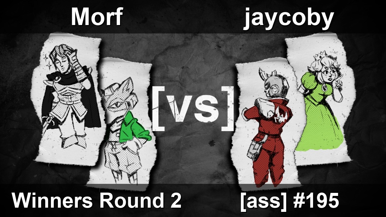 ass] 195 - Melee Singles WR2 — Morf ⟮Fox, Marth⟯ vs jaycoby
