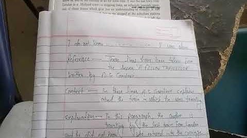 EXPLANATION (A FELLOW TRAVELLER)