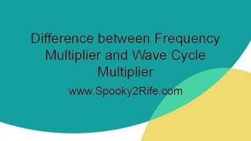 Difference between Frequency Multiplier and Wave Cycle Multiplier