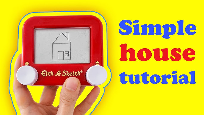 How to draw a star on an Etch A Sketch ⭐ Etch A Sketch drawing tutorial 