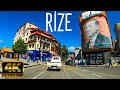 Driving Tour of Rize in 4k!Turkish Black Sea Summer 2021