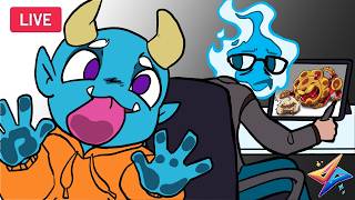Watch Me Draw LIVE: Fantasy Creatures, Monsters &amp; Cute Designs (zinnia) #drawing #pokemon