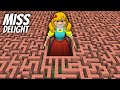I found a MISS DELIGHT in BIGGEST MAZE in Minecraft ! SAVE the MISS DELIGHT