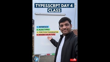 TypeScript Day 4: Interfaces, Type Aliases & Functions | Difference between interface & alias type
