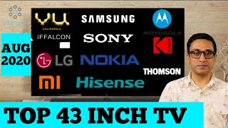 BEST 43 INCH 4K TV 2020  COMPARISON BETWEEN 12 TV'S  BEST 43 INCH SMART TV 2020