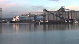 Ship Horn Sounds As The Lissy Too Rolls Bye Rainer, Oregon 1-18-14