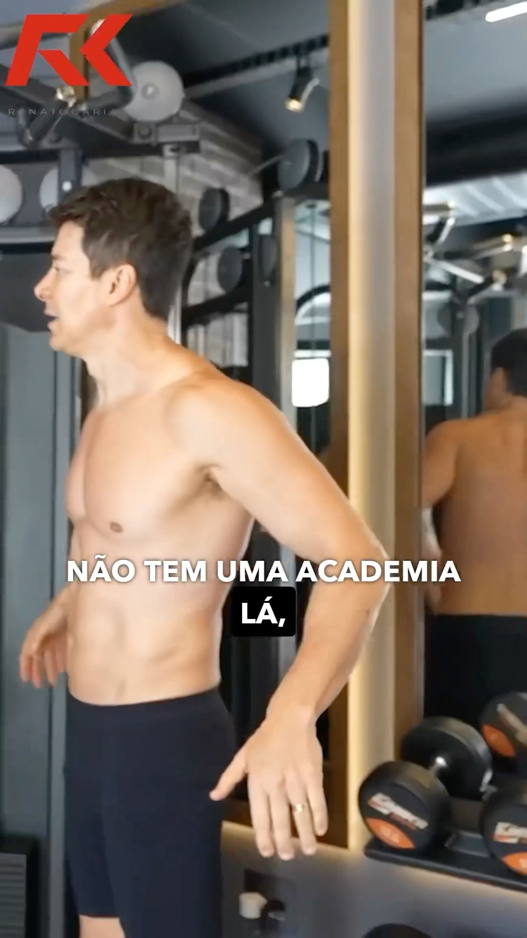 RODRIGO FARO NÃO FICA SEM TREINAR! #renatocariani #rodrigofaro #treino #academia #improvisação