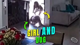 Girl Leaves Her Food Then Gets the Dog Out during an Earthquake
