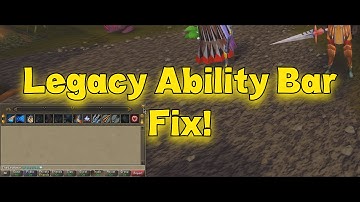 How to fix the ability bar on Legacy Mode [Runescape 3]