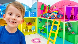 Vania Mania Kids Build a Giant Dollhouse for Stephi + More Videos for Children