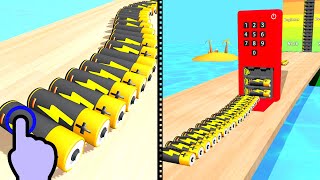 Stack Battery - Big Battery Stack Run - All Levels iOS Android GamePlay screenshot 3
