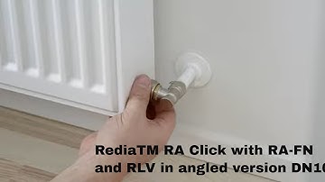 Redia™ RA click. Installation of radiator set with RA-FN and RLV in angle version DN10