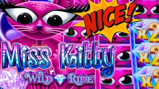 FINALLY A BIG WIN! SHE LOVES ME! 😻 MISS KITTY WILD RIDE (ARISTOCRAT GAMING)