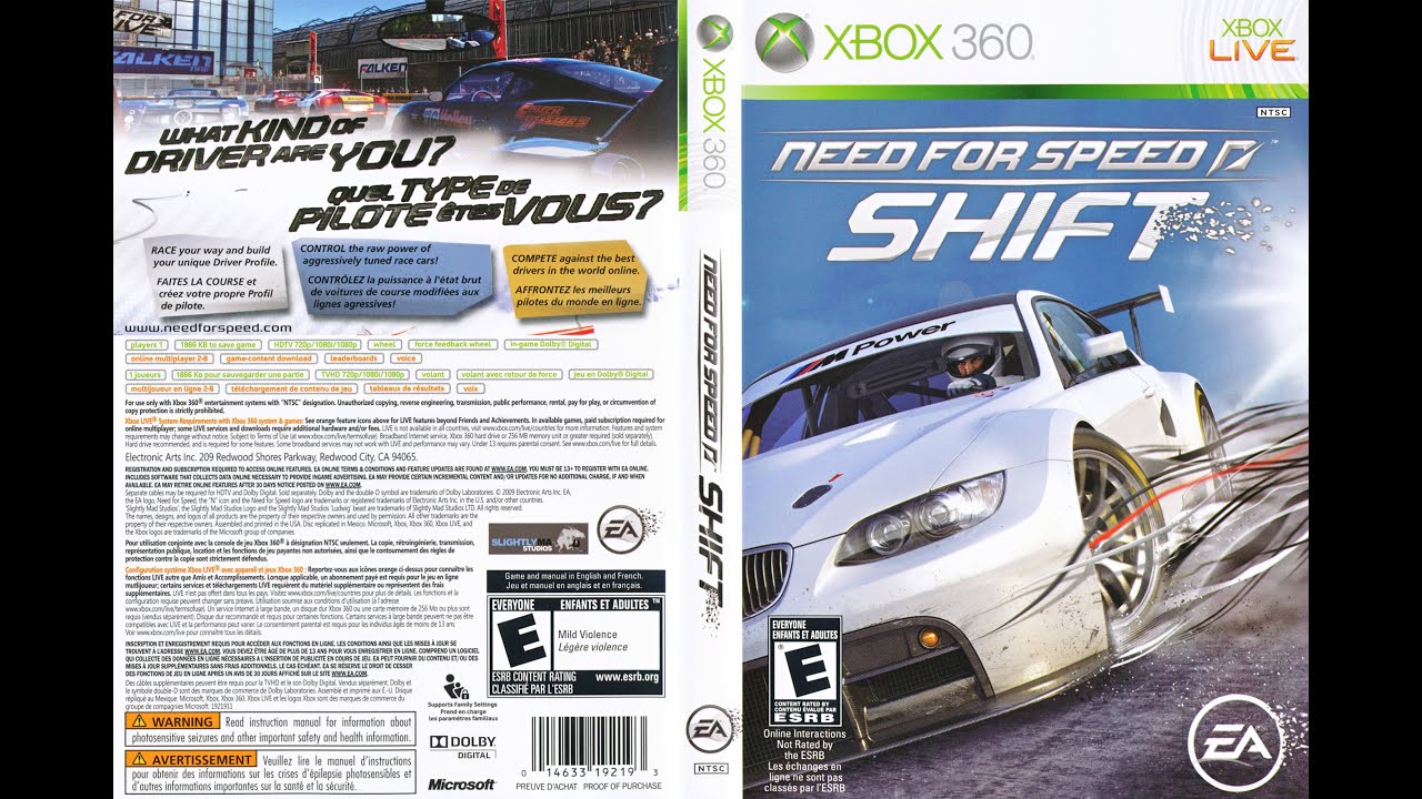 Need for Speed Shift - Xbox 360 (SEMI-NOVO)