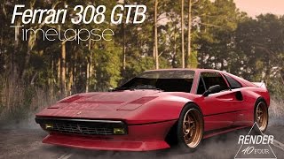 Ferrari 308 gtb widebody photoshop-rendering by render40four