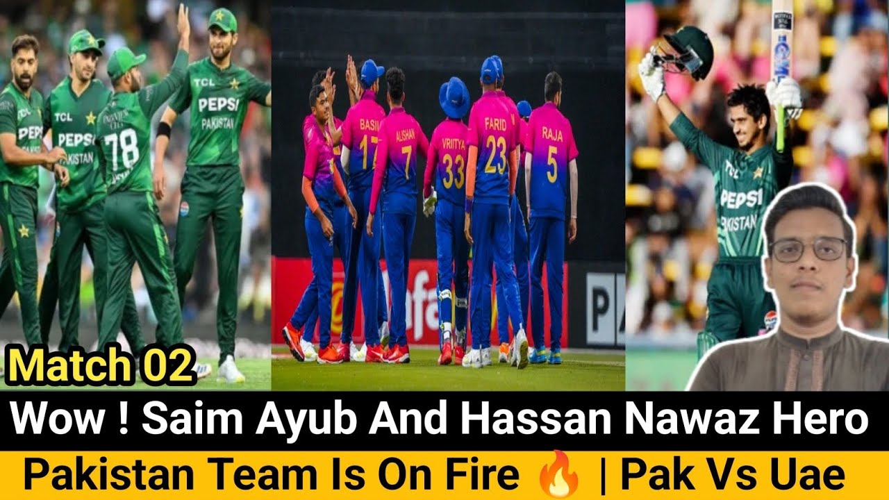 Saim Ayub And Hassan Nawaz Hero | Pak Destroyed Uae | 13 Sixes OMG 😱