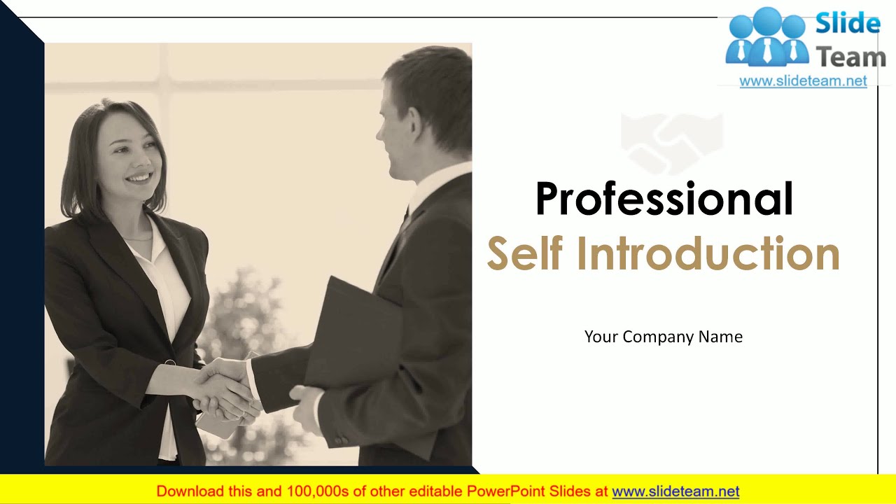 self introduction for a presentation