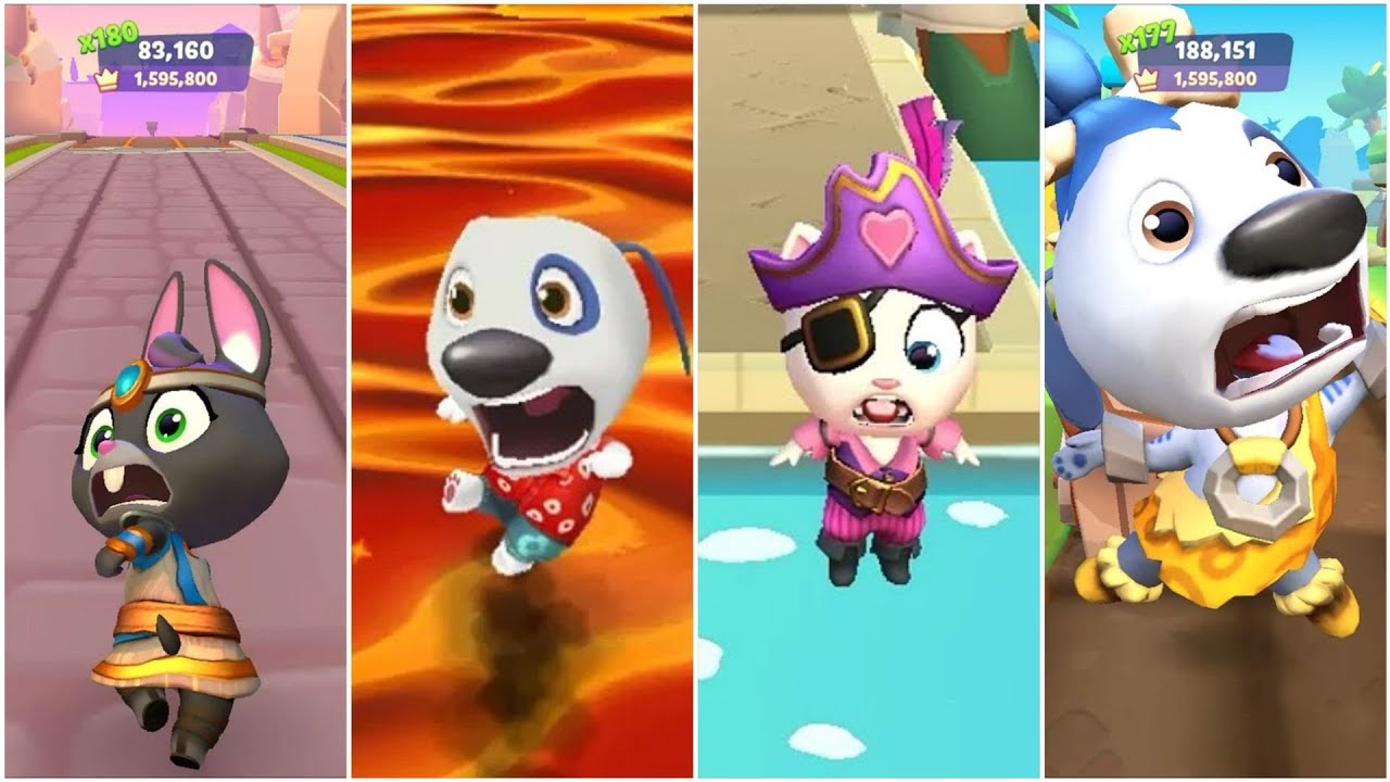 100 Funny Fails Talking Tom Gold Run VS Tom Hero Dash VS Tom Gold Run 2