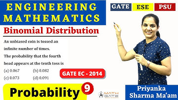 Binomial Distribution GATE Problem 3 I Engineering Mathematics by Priyanka Sharma Mam