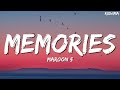 Maroon 5 Memories Lyrics Maroon 5 Memories Lyrics