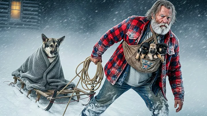 Veteran Rescues Freezing Dog and Puppies in Snowstorm — What Happened Next Will Break Your Heart