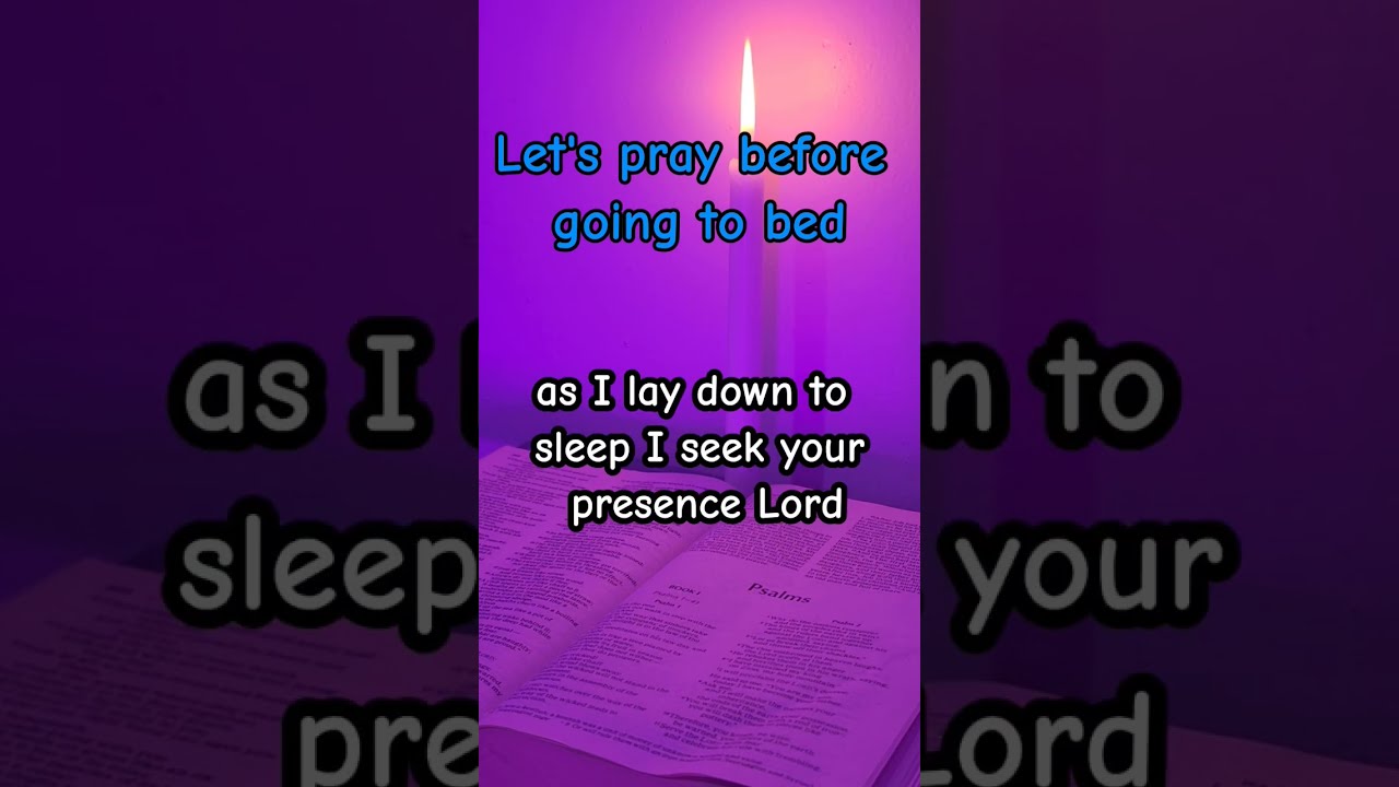 Prayer Before Bed Nightprayer Prayers