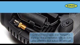 RING - Compresseur gonfleur 10 bars avec manomètre 12V - 922580