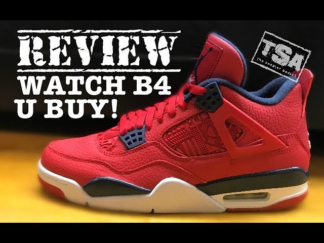 Air Jordan 4 Fiba Red Retro Sneaker 