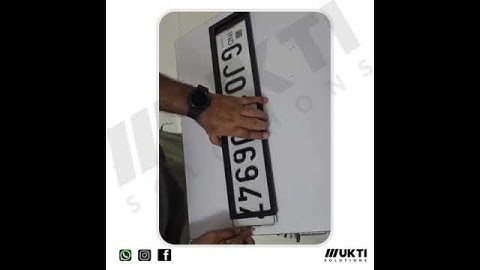 SAFEPLATE - SLIDER - NUMBER PLATE FRAME