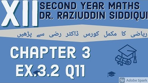 Ex. 3.2 Q11 | Chapter 3 | XII | Second Year Mathematics | General Equation of Straight Line