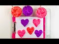 Easy Valentine's Day craft❤️💜💖| How to make puffy paint hearts💖 #valentinesday @CraftswithToddler