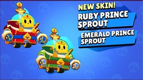 Unlocking Ruby and Emerald Prince Sprout!!!(Brawl Stars)