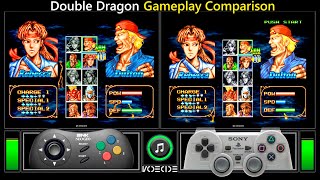 Double Dragon (Neo Geo CD vs PlayStation) Gameplay Comparison
