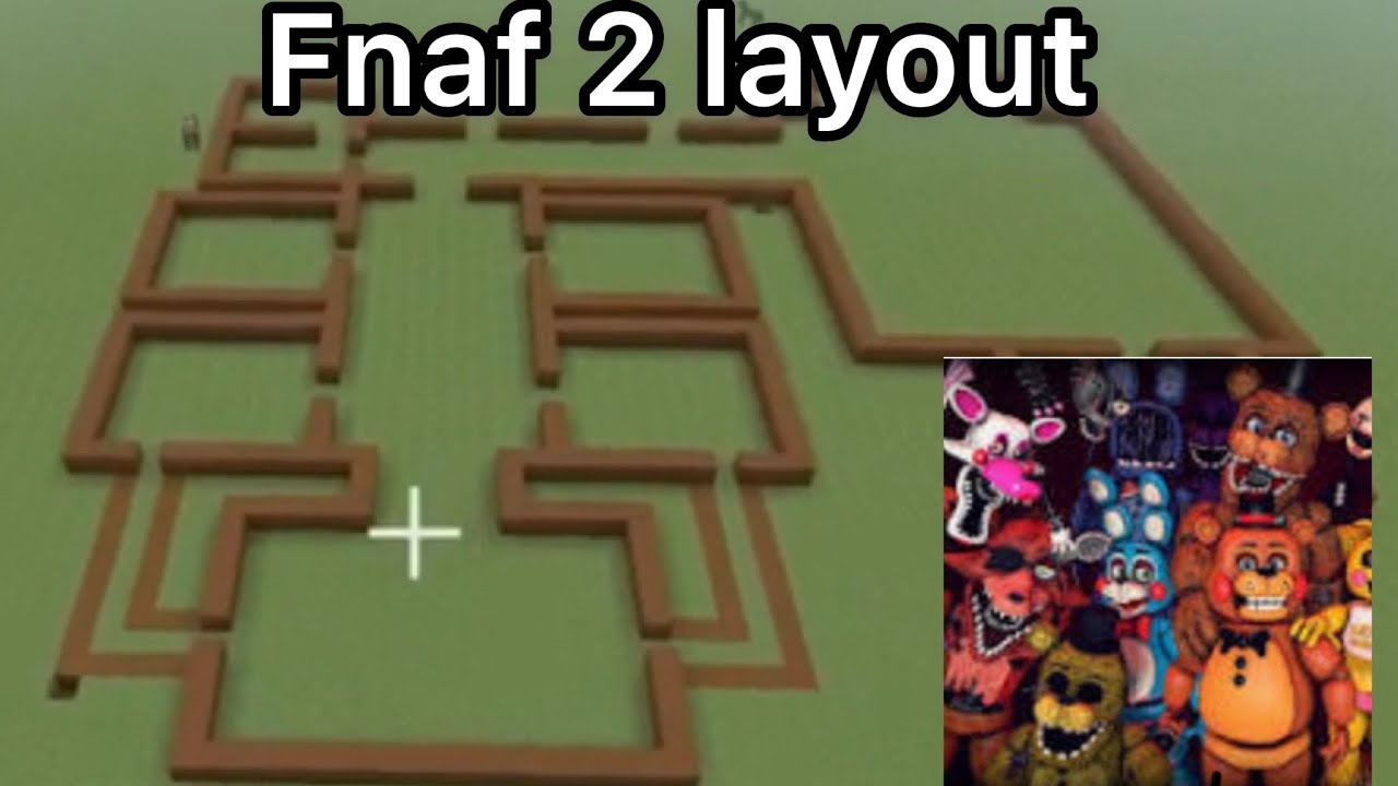 Five Nights at Freddy's 2 Map lay out.. I'm gonna use this to make a 5NAF2  Map in minecraft XD