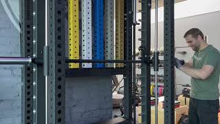 How to install the barbell on the Crossmaxx® XL Smith machine attachment