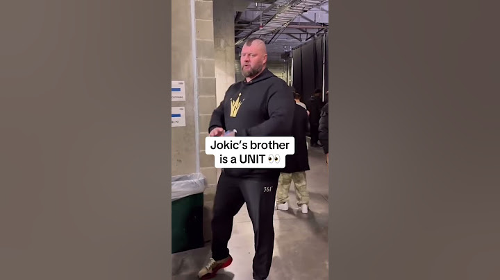 Nikola Jokic’s brother is MASSIVE 💪🤯 (via thescore/TT, therealbradparker/TT)
