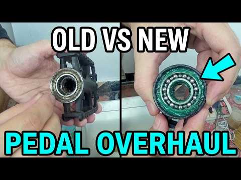 How to overhaul, repair bicycle pedals, assemble, grease - Part 2 - YouTube