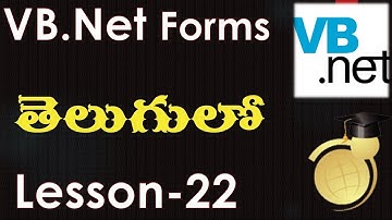 VB.Net Forms in Telugu-Database Transactions using Sql Server & DataAdapter-Lesson-22