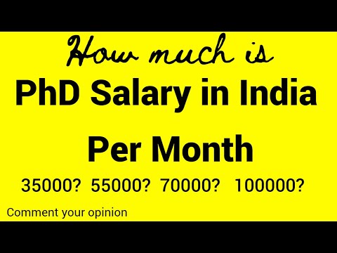 PhD salary in India per month thumbnail