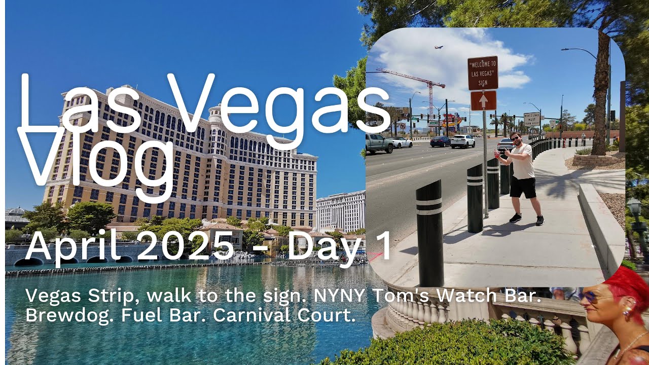 Las Vegas Vlog April 2025 Day 1- Walking to the Famous Vegas Sign - Was it Worth it?