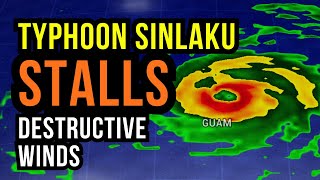 Typhoon Sinlaku Takes A Destructive Stall