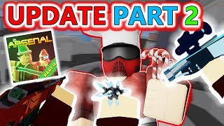 ARSENAL CHRISTMAS EVENT PT 2/NEW WEAPONS/SKINS | ROBLOX