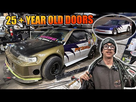 Reviving Racing History: CRX Gets OG Fiberglass Doors!